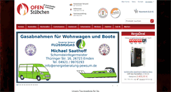 Desktop Screenshot of das-ofenstuebchen.de